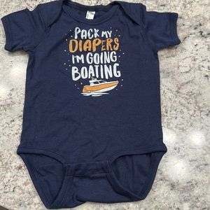 Boating onesie - navy size says 18 mos (looks small to me)